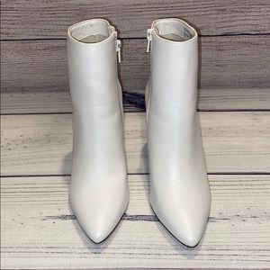 Madden Girl White Ankle Boots